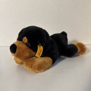 Steiff American Kennel Club AKC FAO Schwarz Rottweiler 10” Stuffed Toy Plush Tag